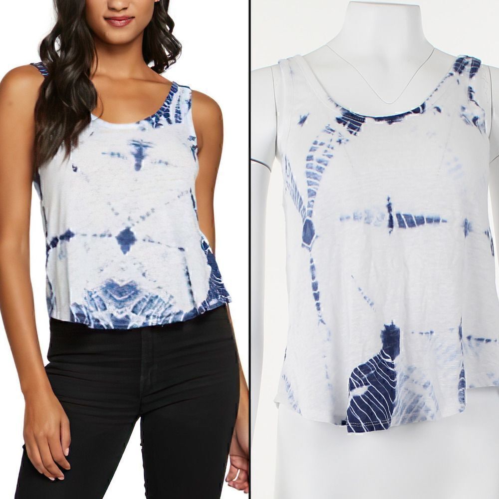 Chaser Tie-Dye Linen Blend Tank Top